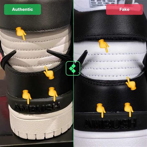 nike ambush real vs fake|nike dunk high vs ambush.